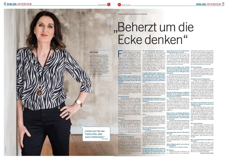 Ausschnitt aus dem Interview zwischen dem Deutschen Dialogmarketing Verband und Anja Förster.